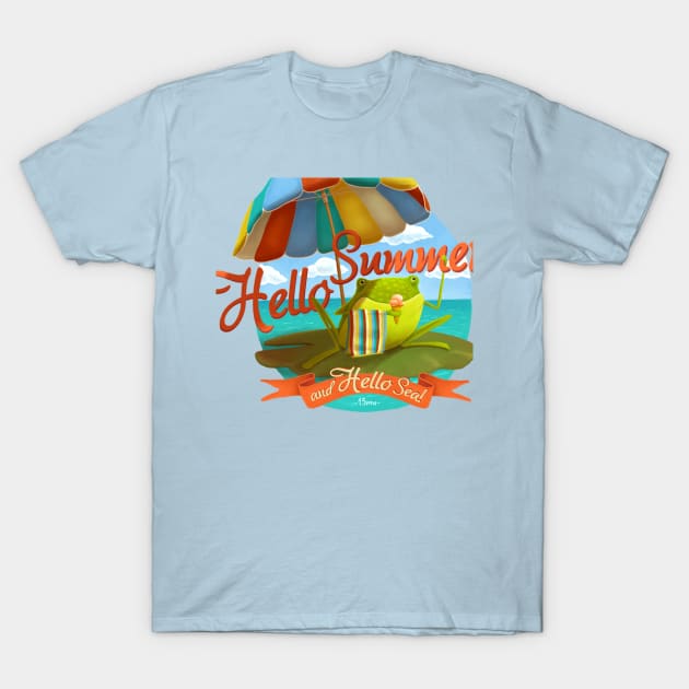 Hello summer and hello sea! T-Shirt by Lime